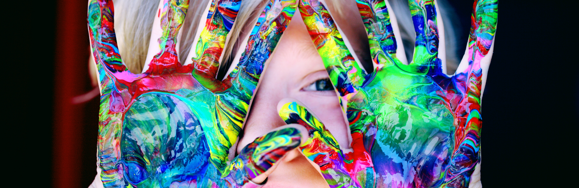 CHILD'S HANDS COVERED IN PAINT - VALEX FEDERAL CREDIT UNION